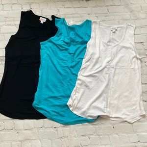 Lularoe Tank Too size medium, lot of 3